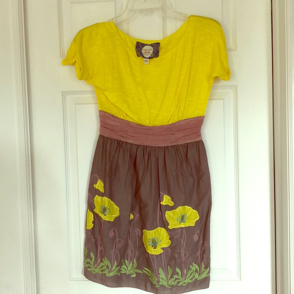 Chelsea & Violet appliqué dress. Size XS.